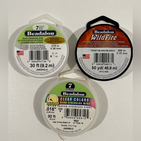 Beadalon Other - Beadalon, wildfire and bead stringing wire, bundle.